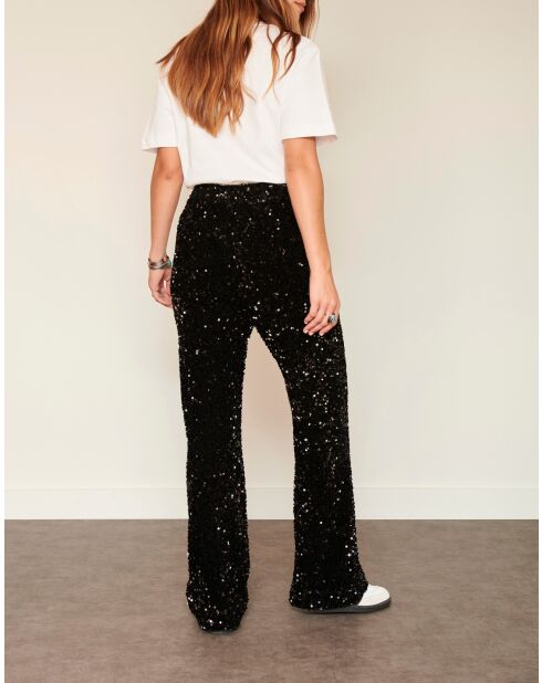 Pantalon Paillette noir