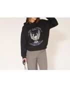 Simy sweatshirt van zwart katoen