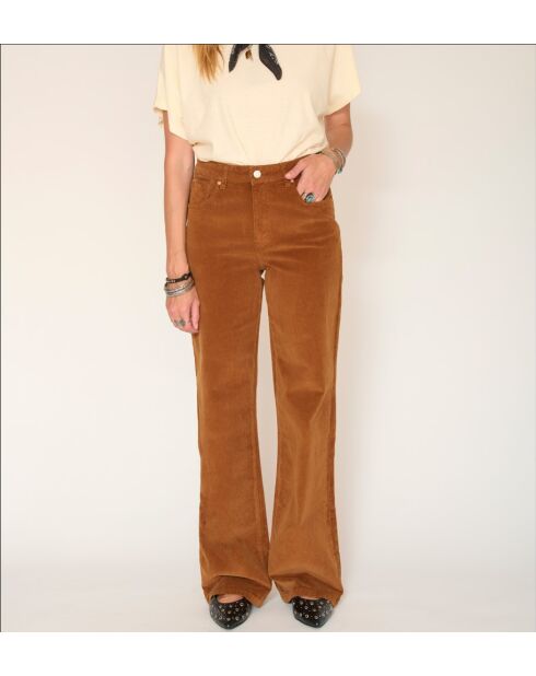 Camelfarbene Baumwolljeans von Jagger Velvet