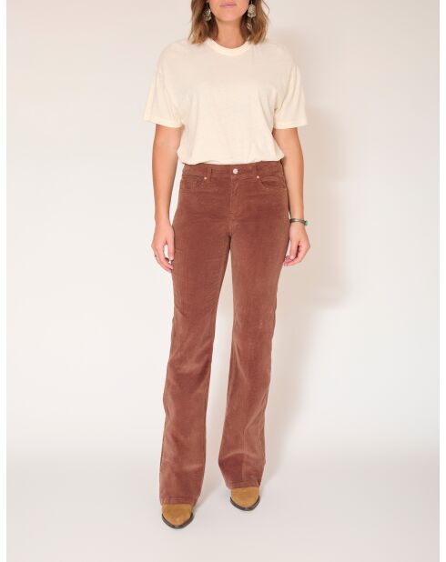 Los pantalones Harley Soft Corduroy de algodón café
