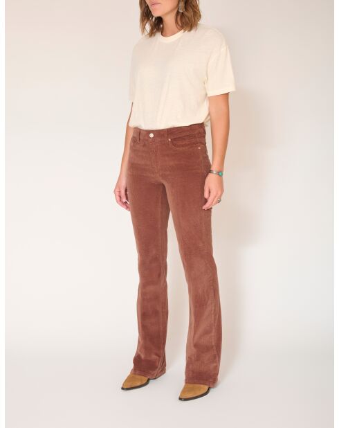 Los pantalones Harley Soft Corduroy de algodón café