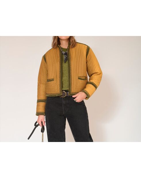Veste en coton Vushan tapenade
