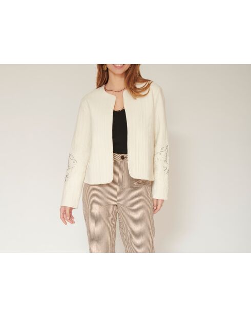 Veste en coton Valuable craie