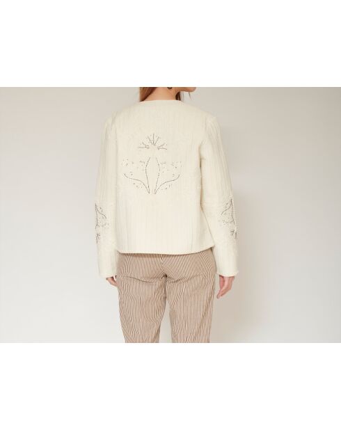 Veste en coton Valuable craie