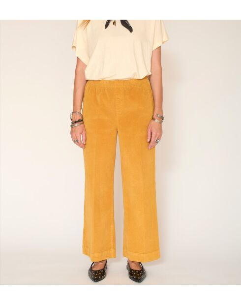 Pantalones Paco Soft Corduroy de algodón color miel
