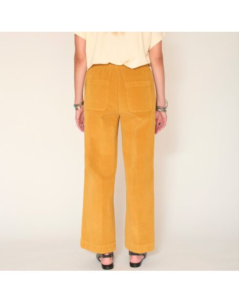 Pantalones Paco Soft Corduroy de algodón color miel