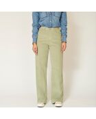 Die Pia New Velvet VL Hose aus mandelfarbener Baumwolle