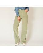 Die Pia New Velvet VL Hose aus mandelfarbener Baumwolle
