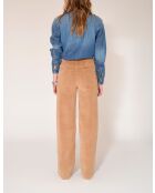 Perrine Soft Corduroy broek van zandkatoen