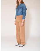 Perrine Soft Corduroy broek van zandkatoen
