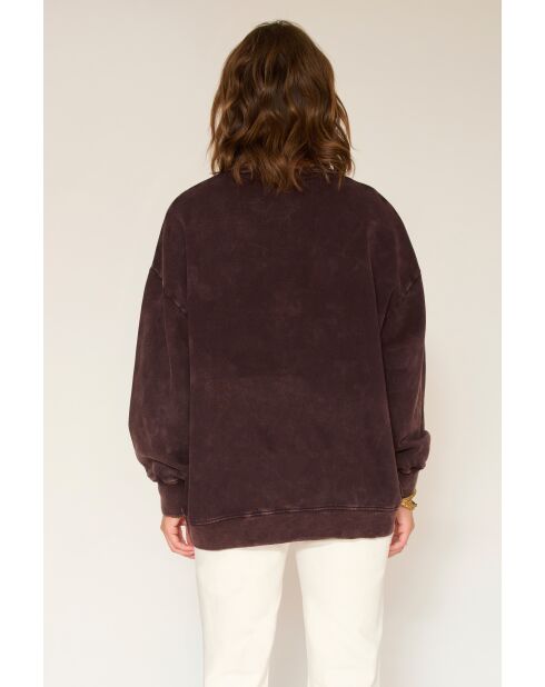 Bruine katoenen sweater Scott