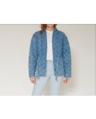 Blauwe katoenen jas Vecchio