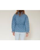 Blauwe katoenen jas Vecchio
