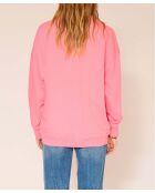 Sweatshirt Salsa aus geraniumfarbener Baumwolle