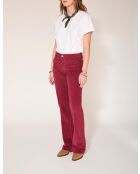 De Diana Velvet Chic bordeauxrode katoenen broek