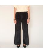Schwarze Baumwollhose Paco Soft Corduroy