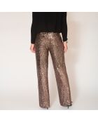 Pantaloni Prisme bronze