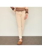 The Birkin Vintage Twill Jeans aus beiger Baumwolle