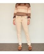 The Birkin Vintage Twill Jeans aus beiger Baumwolle
