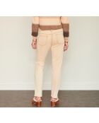 The Birkin Vintage Twill Jeans aus beiger Baumwolle