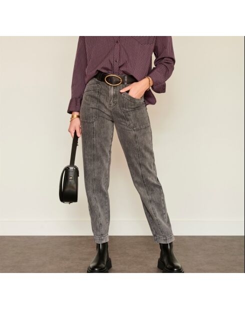 Vaqueros Pantixo Black Charleston de algodón gris