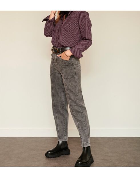Vaqueros Pantixo Black Charleston de algodón gris