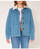 Veste en coton Vaillance Soft Corduroy océan
