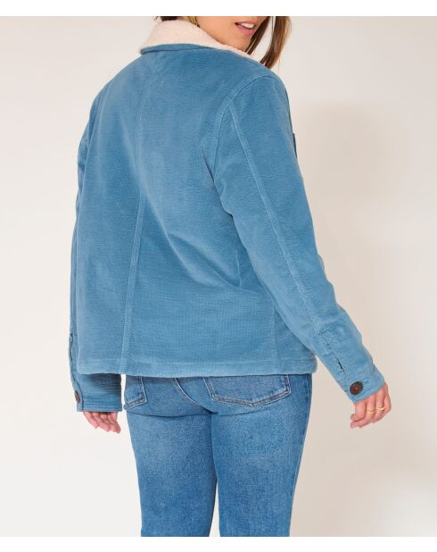 Veste en coton Vaillance Soft Corduroy océan