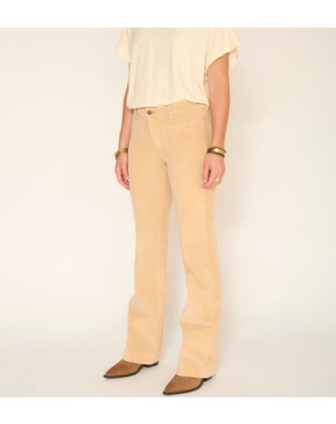 The Diana Velvet Perlen-Baumwolljeans