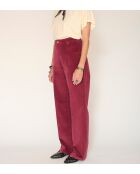 The James Soft Corduroy Jeans aus rubinroter Baumwolle
