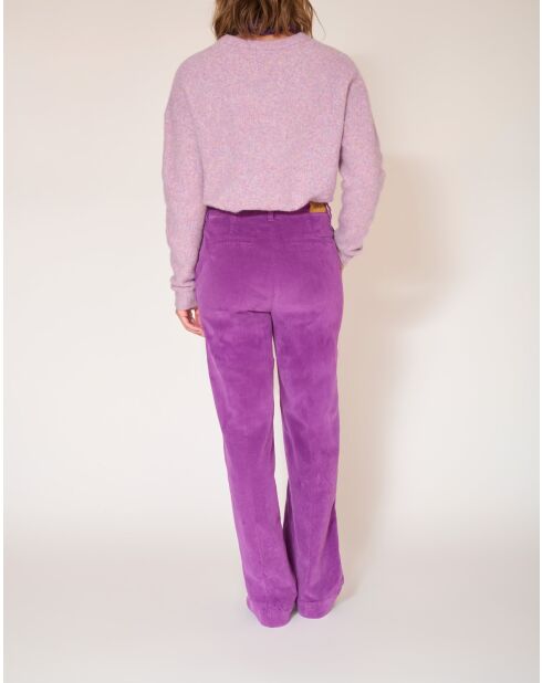 Pantalon en coton Pinamar Velvet Chic raisin