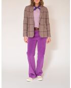Pantalon en coton Pinamar Velvet Chic raisin