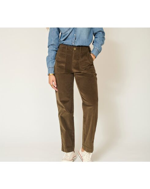 Parade New Velvet VL khakifarbene Baumwollhose