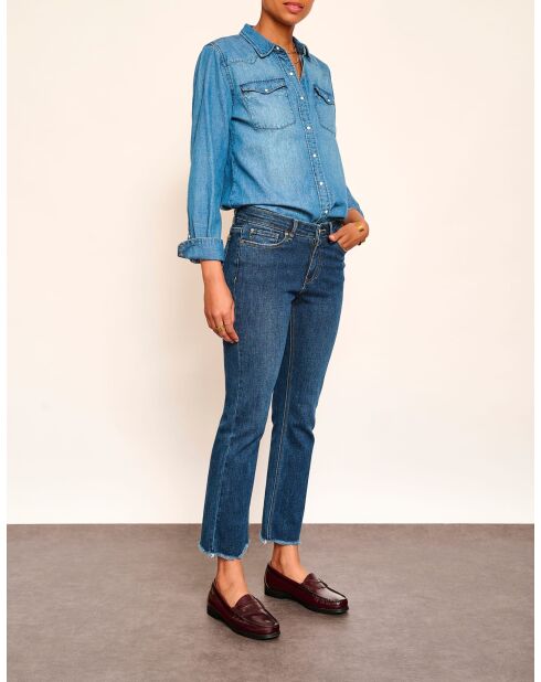 Die blauen Baumwolljeans von Sophia Wilson