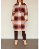 Cappotto in lana viola Mocco
