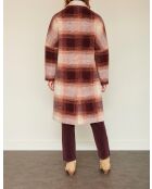 Cappotto in lana viola Mocco