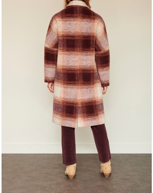 Cappotto in lana viola Mocco