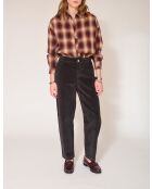 Perrine Soft Corduroy zwarte katoenen broek