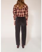 Perrine Soft Corduroy zwarte katoenen broek