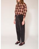 Perrine Soft Corduroy zwarte katoenen broek