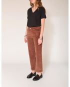 De Linda Soft Corduroy koffiebroek van katoen