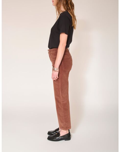 De Linda Soft Corduroy koffiebroek van katoen