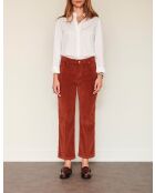 De Linda Soft Corduroy broek van kokoskatoen