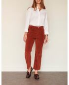 De Linda Soft Corduroy broek van kokoskatoen