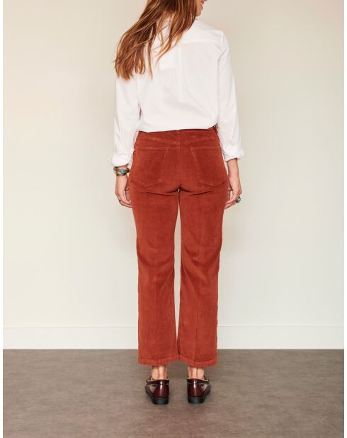 De Linda Soft Corduroy broek van kokoskatoen