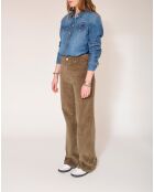 De Jagger Soft Corduroy tapenade katoenen broek