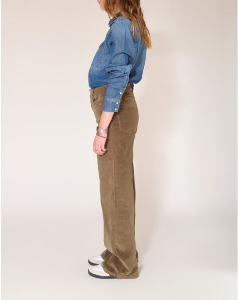De Jagger Soft Corduroy tapenade katoenen broek