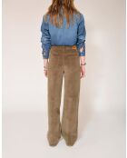 De Jagger Soft Corduroy tapenade katoenen broek