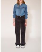 Schwarze Baumwollhose The Jagger Soft Corduroy