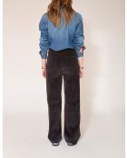 Schwarze Baumwollhose The Jagger Soft Corduroy